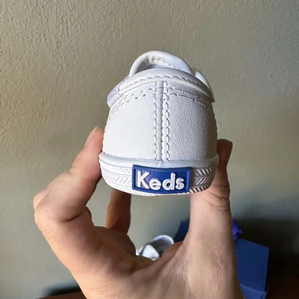 KEDS {NWT} Champion Toe Cap Sneaker | Toddler White Leather 3